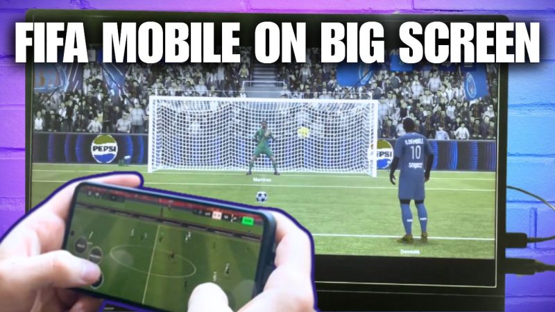 mobile gaming on uperfect monitor