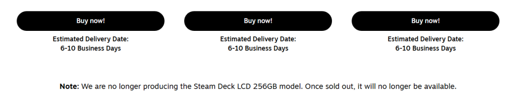 end for the Steam Deck LCD